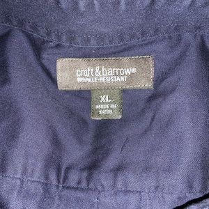 Men’s Navy short sleeve dress shirt